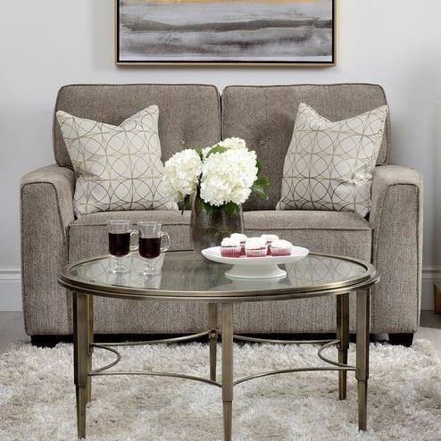 Decor Rest 2967 2967 LOVESEAT Loveseat with Tufted Back Cushions Sheely s Furniture Appliance Loveseats